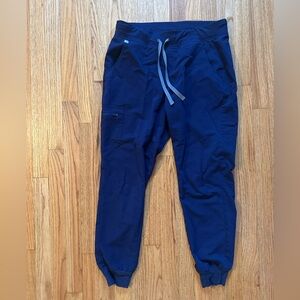 Figs woman’s Zamora slim fit scrub joggers- size Medium- navy blue